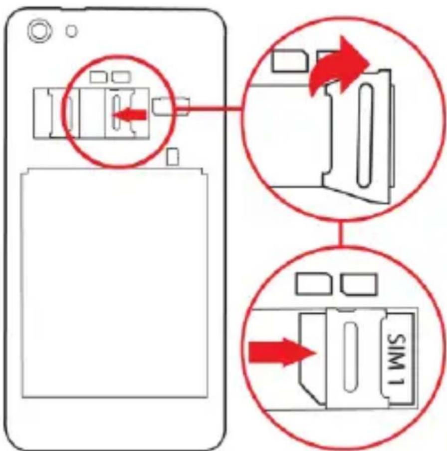 YEZZ Andy 4.7T - Instale o cartão SIM e a bateria - 3