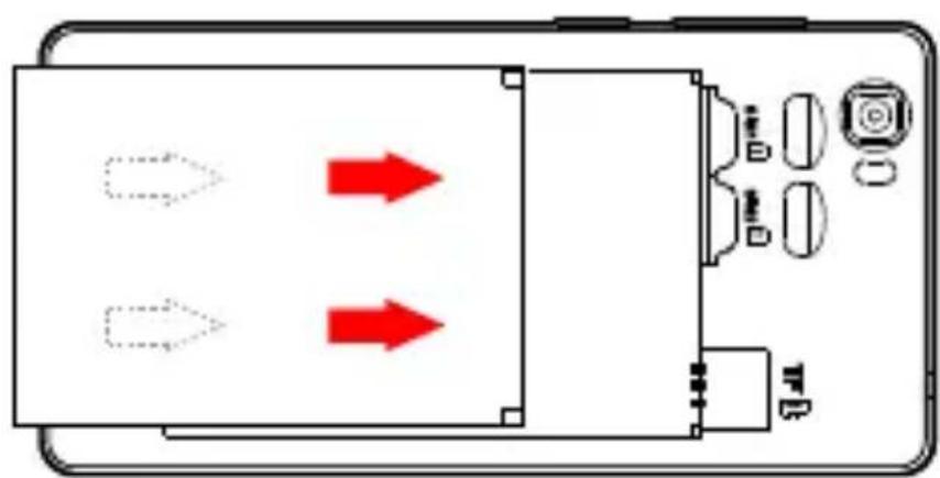 YEZZ Andy 5M - Install the SIM card and battery - 2