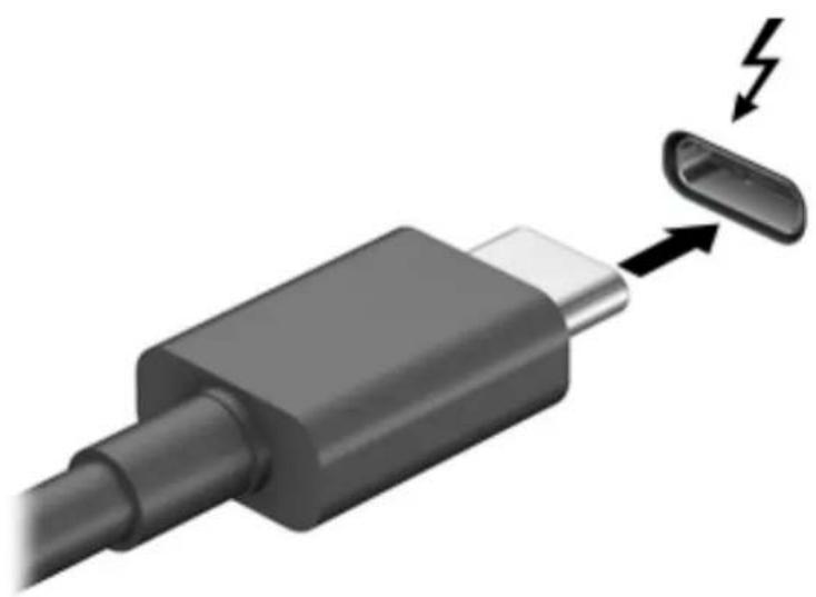 HP ZBook 14u G5 - Connexion d'un périphérique Thunderbolt à l'aide d'un cable USB de type C (certains produits uniquement) - 2