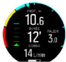SUUNTO D5 - Consommation de gaz - 1