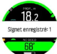 SUUNTO D5 - Comment ajouter des signets - 1