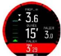 SUUNTO D5 - Exemples d'écrans de décompression - 3