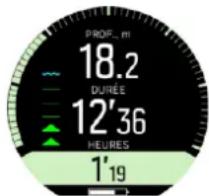SUUNTO D5 - Mode profondimetre - 1