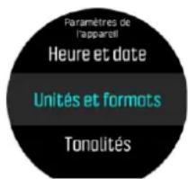 SUUNTO D5 - Comment régler la langue et les unités - 1
