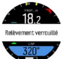 SUUNTO D5 - Verrouillage du relèvement - 1