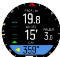 SUUNTO D5 - Verrouillage du relèvement - 4