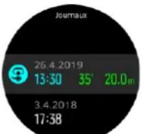 SUUNTO D5 - Journal de plongée - 1