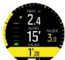SUUNTO D5 - Exemples d'écrans de décompression - 4