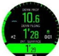 SUUNTO D5 - Notification de surface - 1