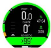 SUUNTO D5 - Temps d'interdiction de vol et de surface - 1