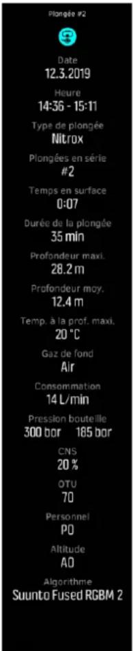 SUUNTO D5 - Journal de plongée - 4