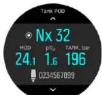 SUUNTO D5 - Pour désappairer et-retirer votreTankPOD pour un gaz spécifique avec la méthode deproximity: - 2