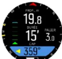 SUUNTO D5 - Verrouillage du relèvement - 2