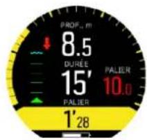 SUUNTO D5 - Exemples d'écrans de décompression - 5