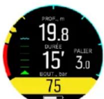 SUUNTO D5 - Pression de la bouteille - 2