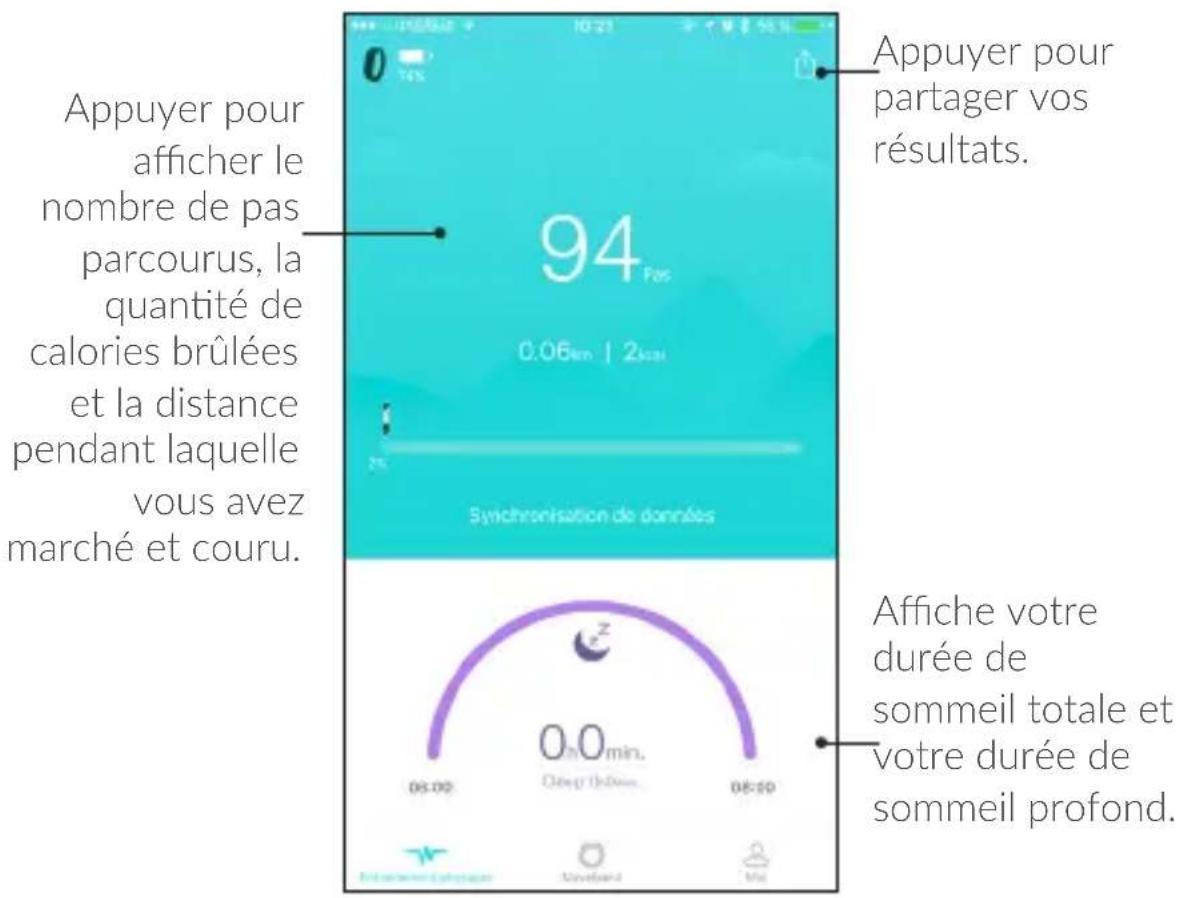 ALCATEL Moveband MB12 - Accueil : - 1
