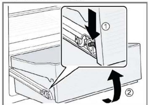 SIEMENS KI87SAFE0N - Removing extendable container - 1