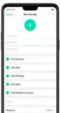 OPPO R15 Pro - 6,1. Ajouter un contact - 2