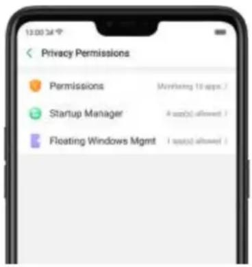 OPPO R15 Pro - 7,3. Autorisation de confidentialité - 1