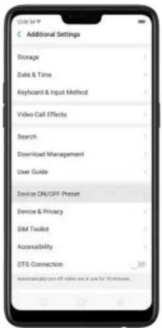 OPPO R15 Pro - Prérogler l'heure ON/OFF de l'appareil - 1