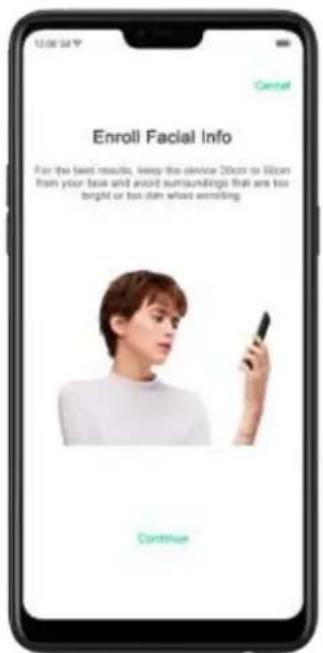 OPPO R15 Pro - Enregistrer un visage sur vous telephone OPPO - 3