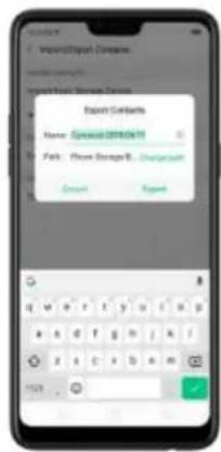 OPPO R15 Pro - 6,3. Importer et exporter les contacts - 4