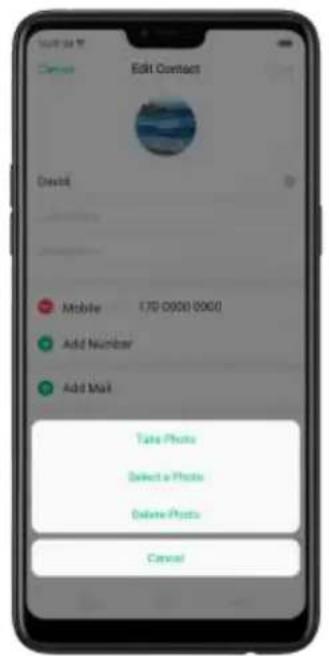 OPPO R15 Pro - 6,2. Modifier et supprimer un contact - 4