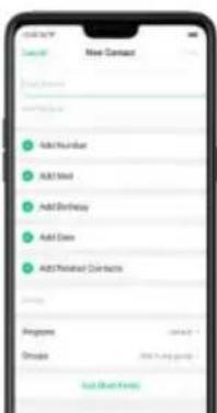 OPPO R15 Pro - 6,1. Ajouter un contact - 3