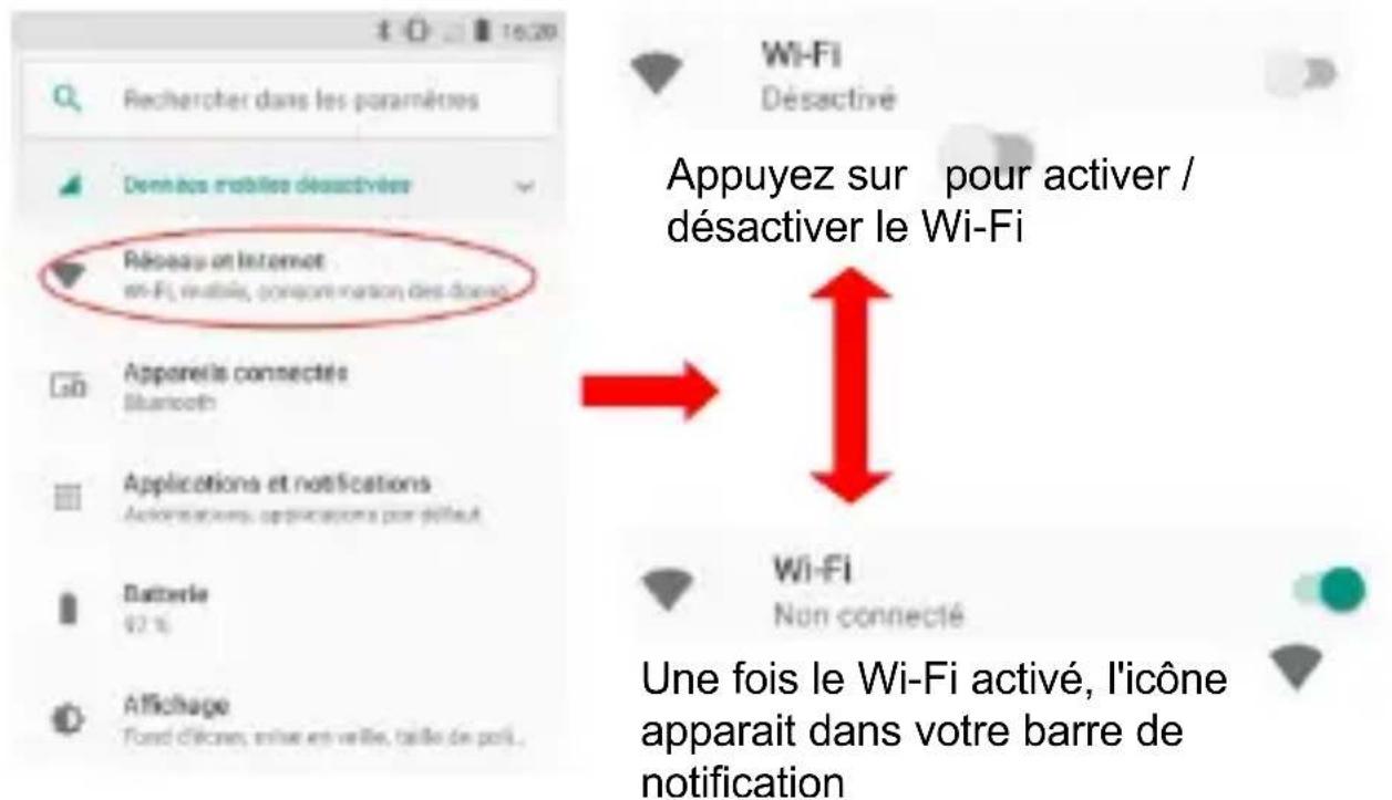 LOGICOM Le Connect - Activer / Désactiver la connexion Wi-Fi - 1