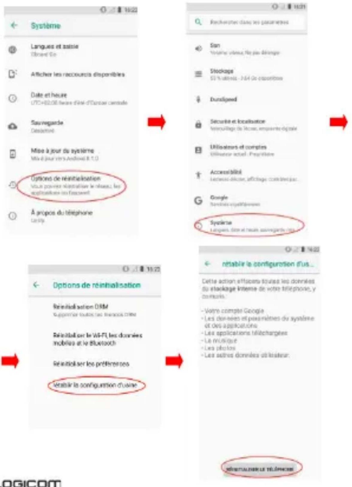 LOGICOM Le Connect - Réinitialisation - 1