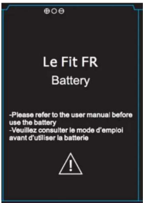 LOGICOM Le Fit FR - Installaon de la baerie : - 1