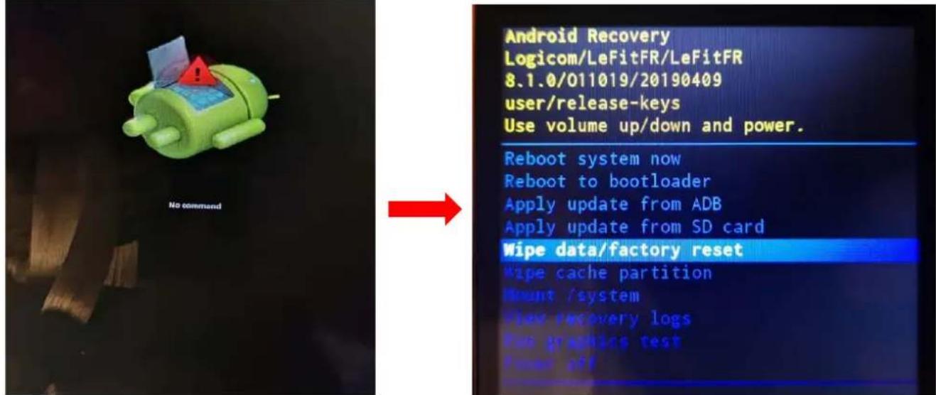 LOGICOM Le Fit FR - Réinialisaon de l'appareil en mode "récupéraon" : - 1