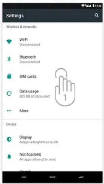 ENERGY SISTEM Phone Pro 3 - Configuration de la carte SIM - 1