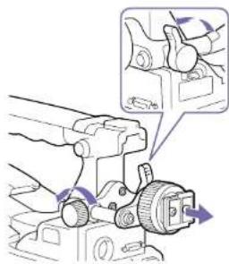 SONY PXWZ450 - Fixation de la bague de rotation du viseur BKW-401 - 1