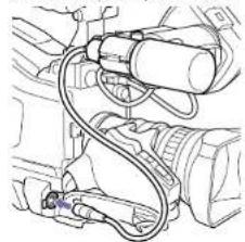 SONY PXWZ450 - Raccordement d'un microphone au connecteur MIC IN - 3