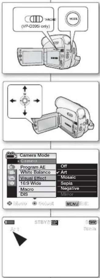SAMSUNG VPD391i - VISUELE EFFECTEN TOEPASSEN (VISUEEL EFFECT) - 1