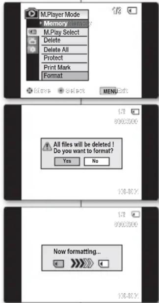 SAMSUNG VPD391i - Suppression de toutes les images en une seule fois - 4