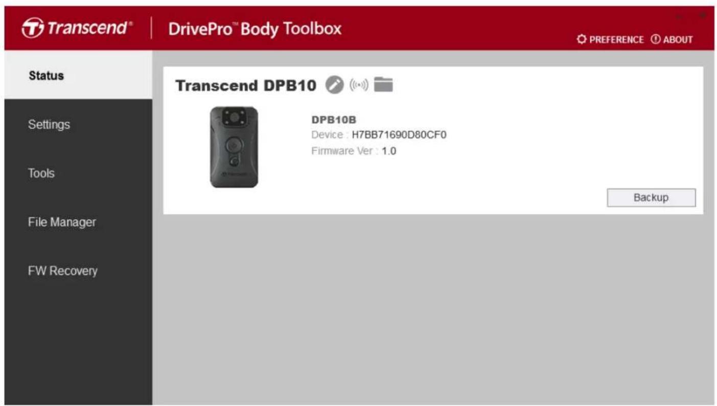 TRANSCEND DrivePro Body 10 - Statut - 1