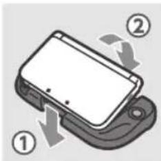 NINTENDO 3DS XL Circle Pad Pro - Colocacion de la consola Nintendo 3DS XL - 1