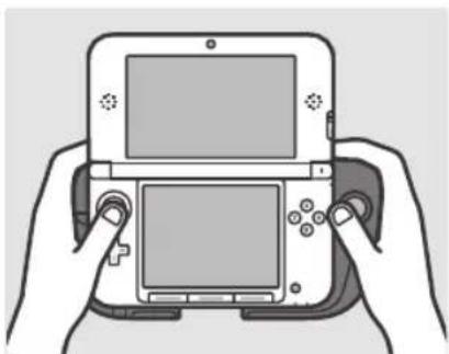NINTENDO 3DS XL Circle Pad Pro - Como sostener al botón deslizante Pro - 1