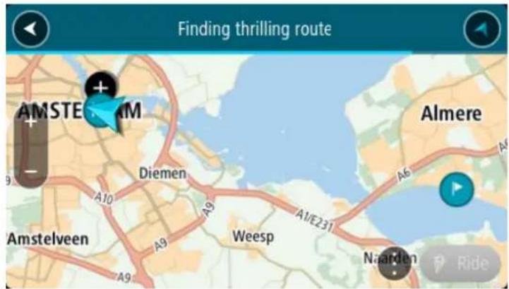 TOMTOM RIDER 450 - Prendre un parcours à sensations avec des arrêts - 3