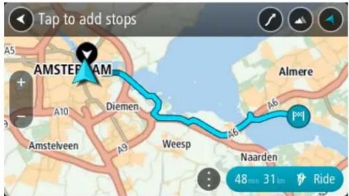 TOMTOM RIDER 450 - Planifier un parcours à sensations vers une destination - 4