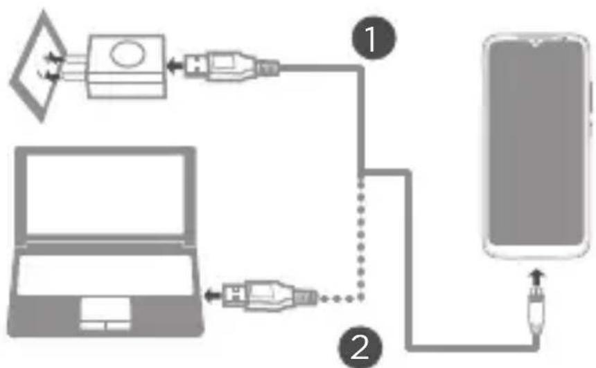 LENOVO A6 Note - Charging the battery - 1
