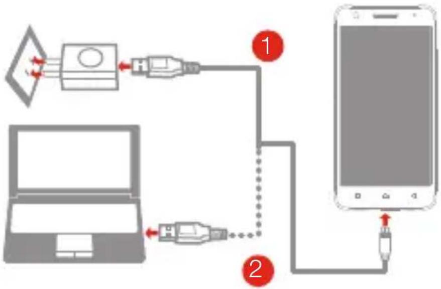 LENOVO C2 Power - Chargement de la batterie - 1