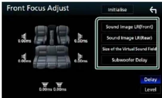 KENWOOD DNX451RVS - Ajustement précis du focus avant - 1