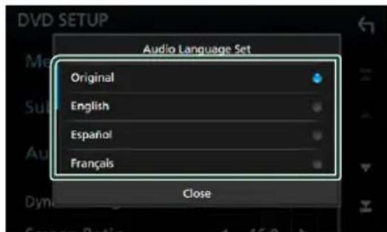 KENWOOD DNX451RVS - Configuration de la langue - 1