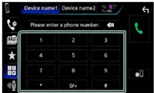 KENWOOD DNX451RVS - Appel par entree d'un numero de téléphone - 2