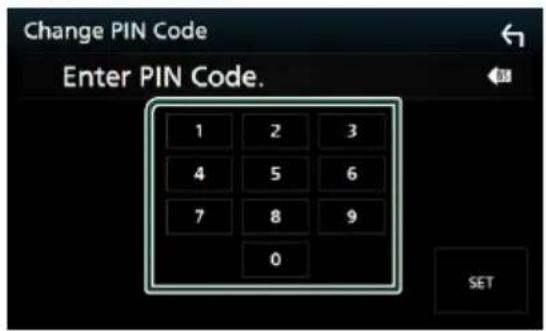KENWOOD DNX451RVS - Modifier le code PIN - 1