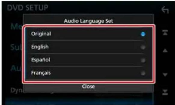 KENWOOD DNX573S - Configuration de la langue - 1