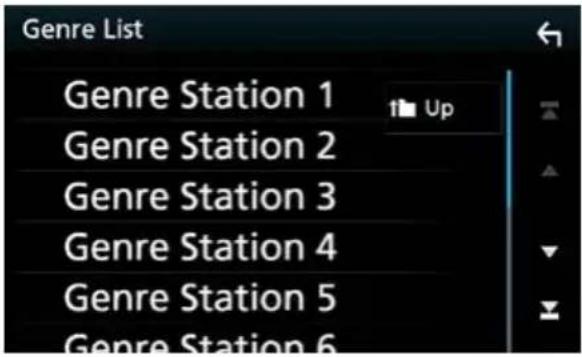 KENWOOD DNX573S - Une nouvelle station est créé à partir du genre sélectionné. - 1